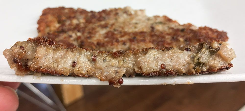 Cincinnati staple Goetta breakfast sausage served at The Blue Bonnet Cafe